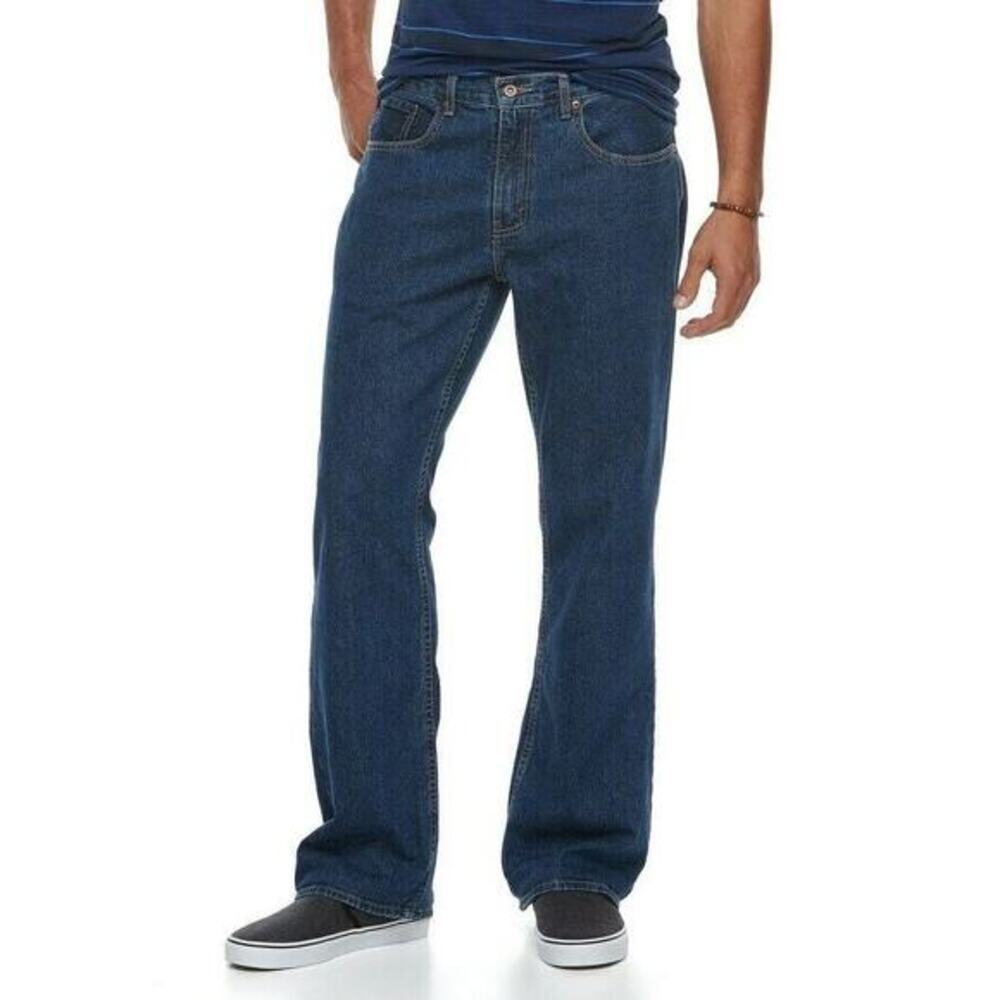 Urban Pipeline Jeans Relaxed Straight Mens Size 38 x 32 Blue dark Wash Denim